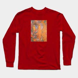 Portrait Of Two Girls 021 Long Sleeve T-Shirt